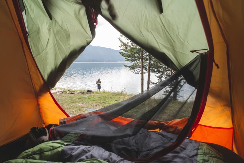 kamperen tent slaapzak reizen