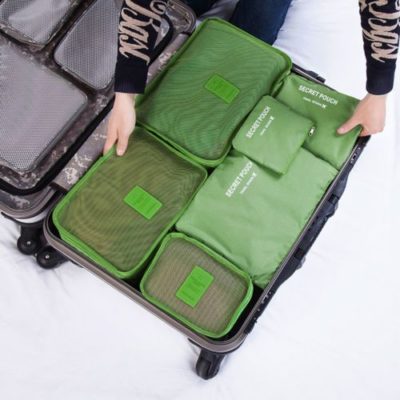 Packing cubes - 6 stuks - Koffer Organiser - Grijs