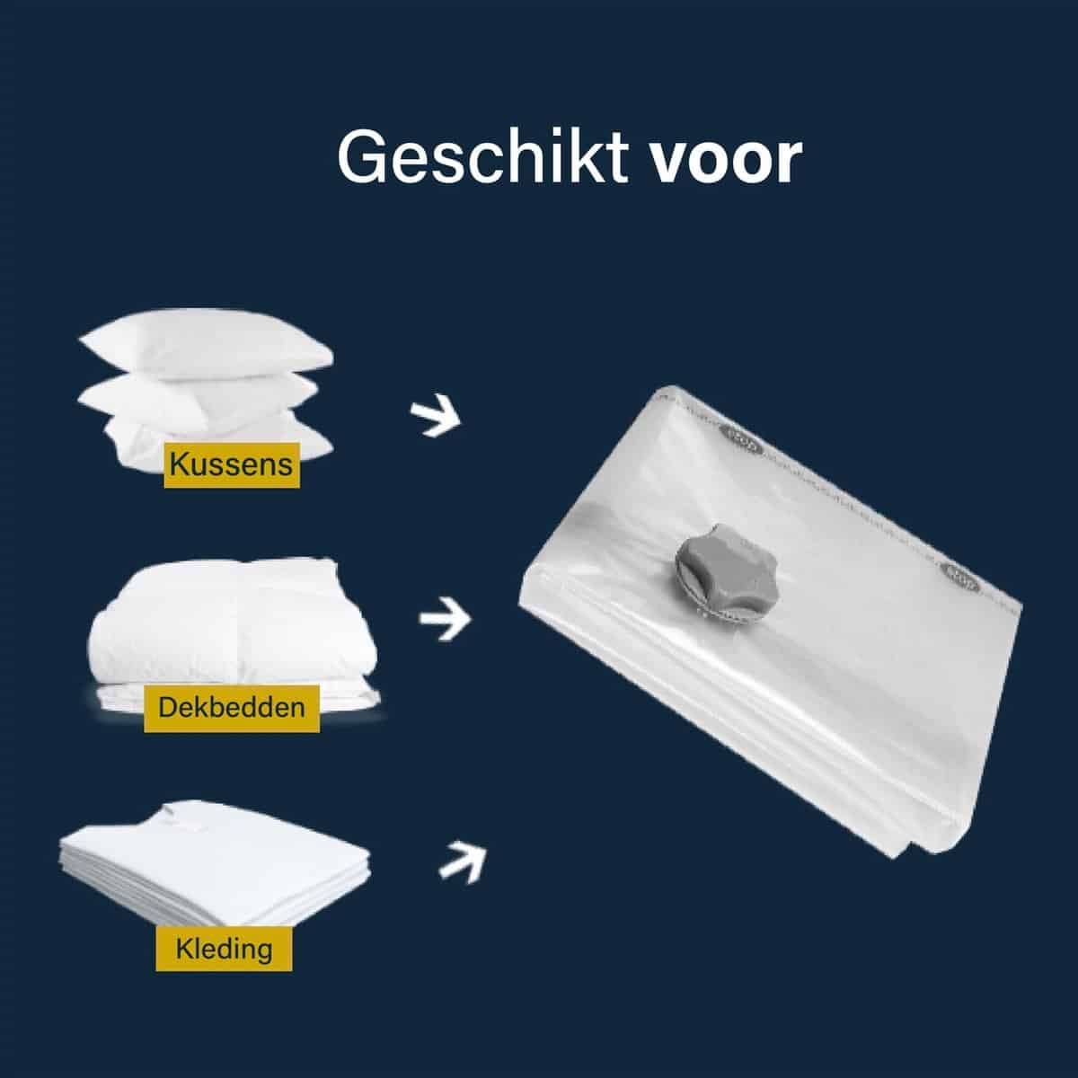 Sluier dwaas compleet 20 vacuümzakken voor je dekbed, kleren en kussens l GadgetBusiness.nl